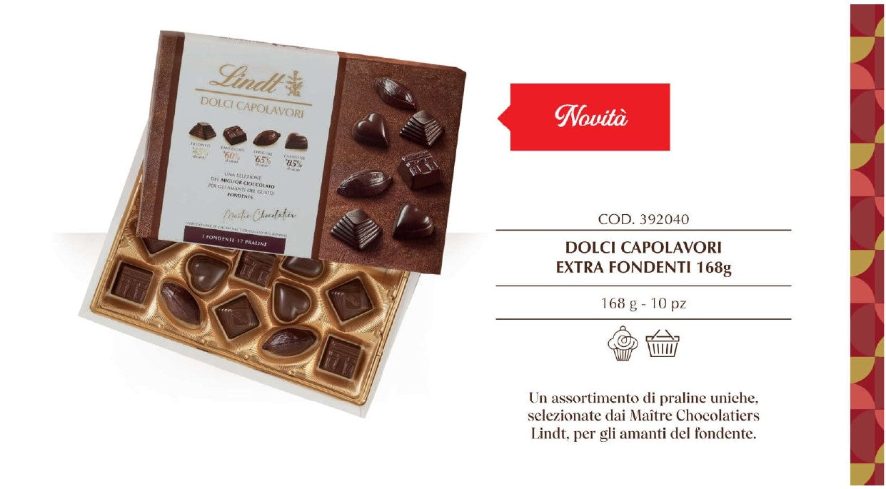 LINDT DOLCI CAPOLAVORI GR 168 X 10 PEZZI