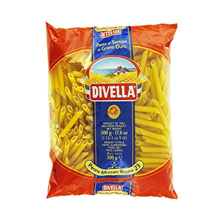DIVELLA 23 PENNE MEZZANI RIGATE 500GRX24 IPERMARKETSRL