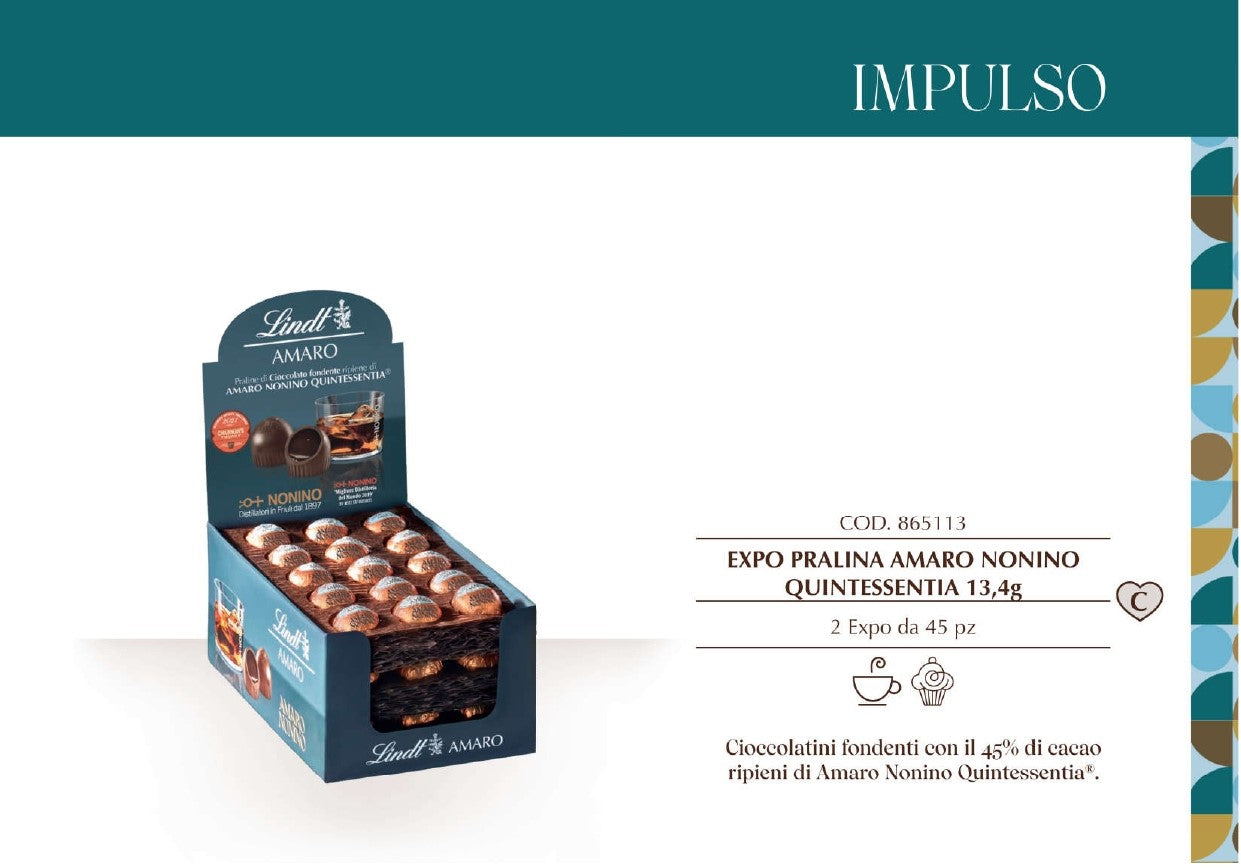 LINDT AMARO NONINO X 45 PEZZI