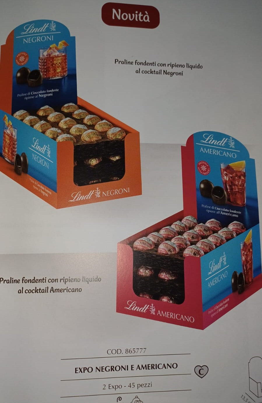 LINDT EXPO NEGRONI + AMERICANO X 90 PEZ