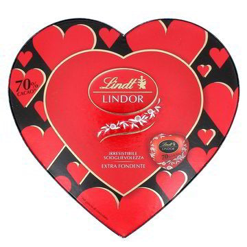 LINDT SCATOLA CUORE FONDENTE GR 96 LINDT
