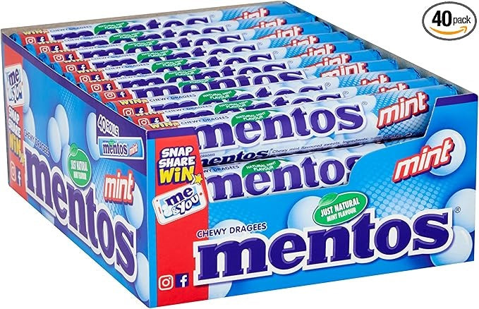 MENTOS MENTA PERFETTI X 40 PEZZI Perfetti