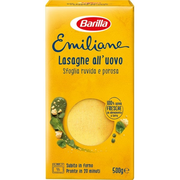 barilla lasagne emiliane all'uovo gr 500