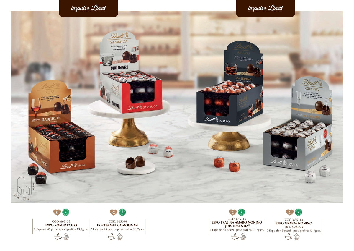 LINDT PROMOZIONE PRALINE RIPIENE 180 PEZZI ASSORTITE IPERMARKETSRL
