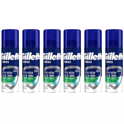 GILETTE SCHIUMA DA BARBA GEL ML 200 X 6 BOMBOLETTE GILETTE