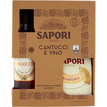 sapori confezione cantucci e vin santo