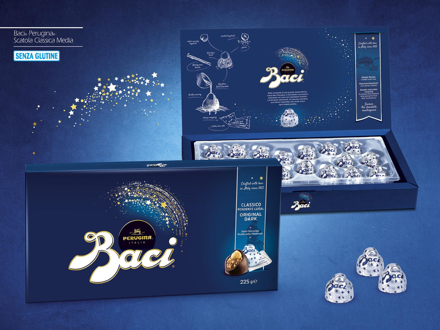 BACI PERUGINA SCATOLA GR 225