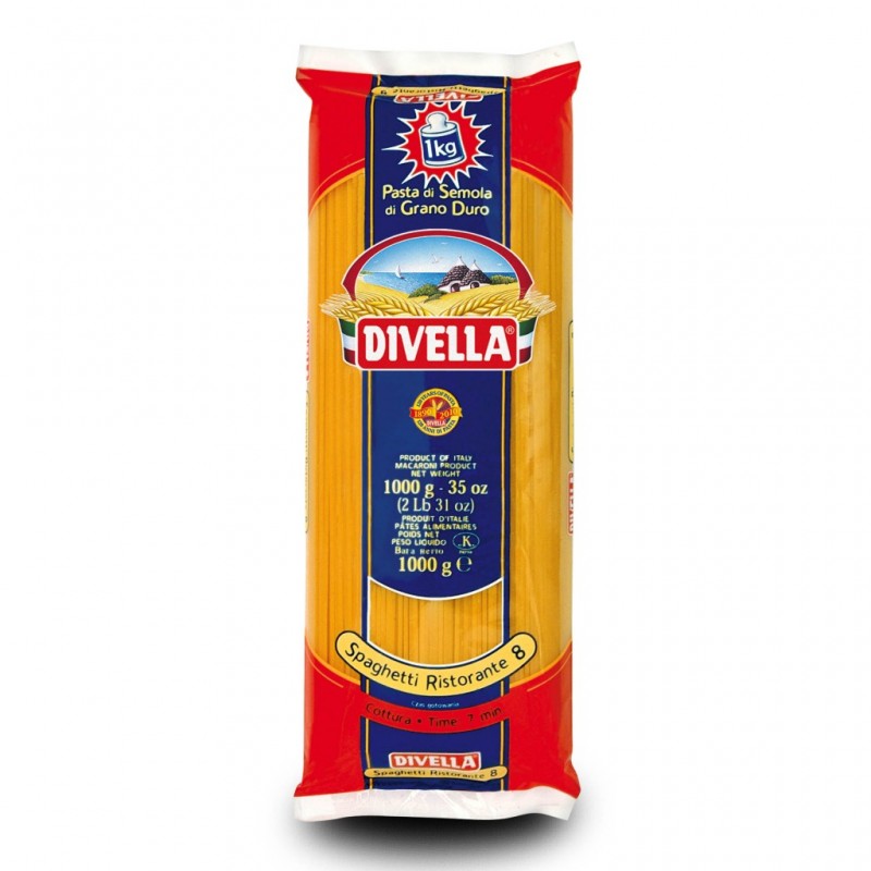 DIVELLA 8 SPAGHETTI RISTORANTE 500GR X36 divella