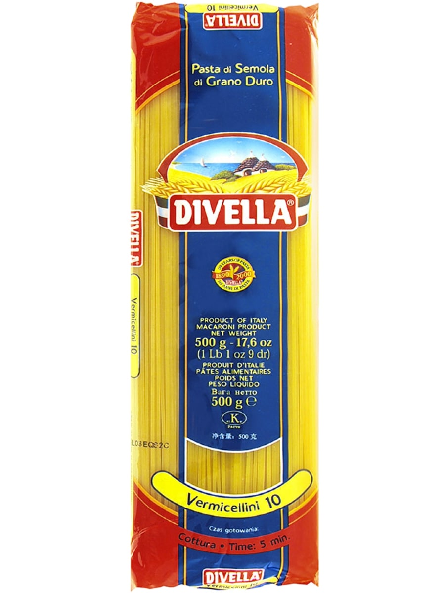 DIVELLA 10 VERMICELLINI 500 GR X 36 IPERMARKETSRL
