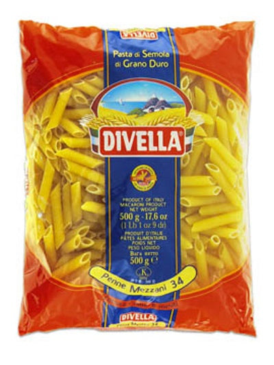 DIVELLA 34 PENNE MEZZANI 500 GR X 24 P Z divella