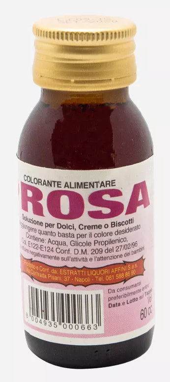 ELA COLORANTI ALIMENTARI ROSA 60ML X18 aromi estratti liquori essenze coloranti per alimenti