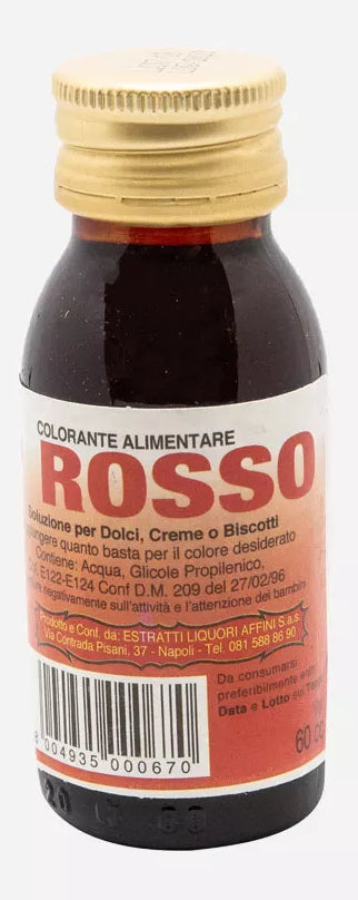 ELA COLORANTI ALIMENTARI ROSSO 60ML X18 aromi estratti liquori essenze coloranti per alimenti