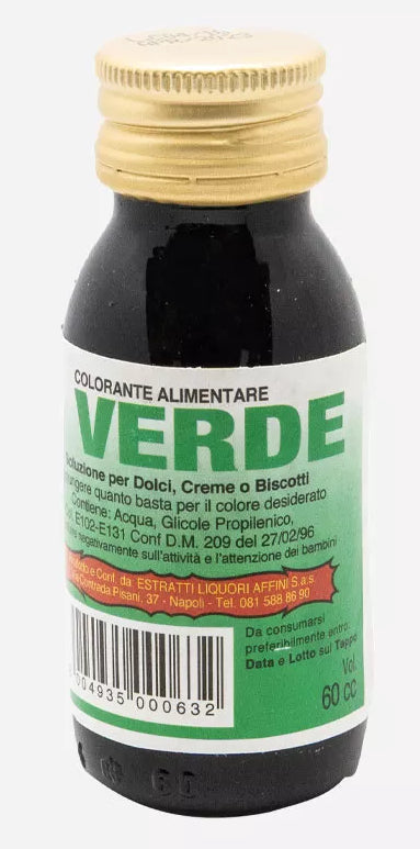 ELA COLORANTI ALIMENTARI VERDE 60ML X18 aromi estratti liquori essenze coloranti per alimenti
