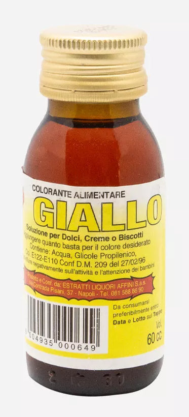 ELA COLORANTI ALIMENTARI GIALLO 60ML X18 coloranti per alimenti