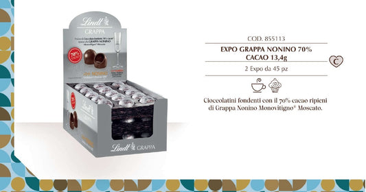 LINDT PRALINE GRAPPA NONINO X 45