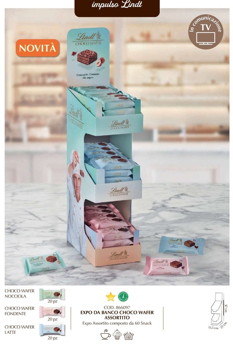 LINDT CHOCO WAFER EXPO ASSORTITO  X 60 PEZZI IPERMARKETSRL