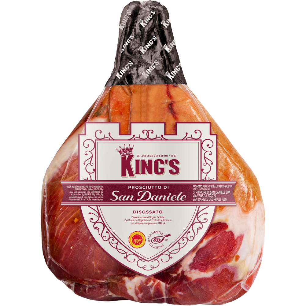 KING PROSCIUTTO CRUDO SAN DANIELE SENZA OSSO 14-16 KG King