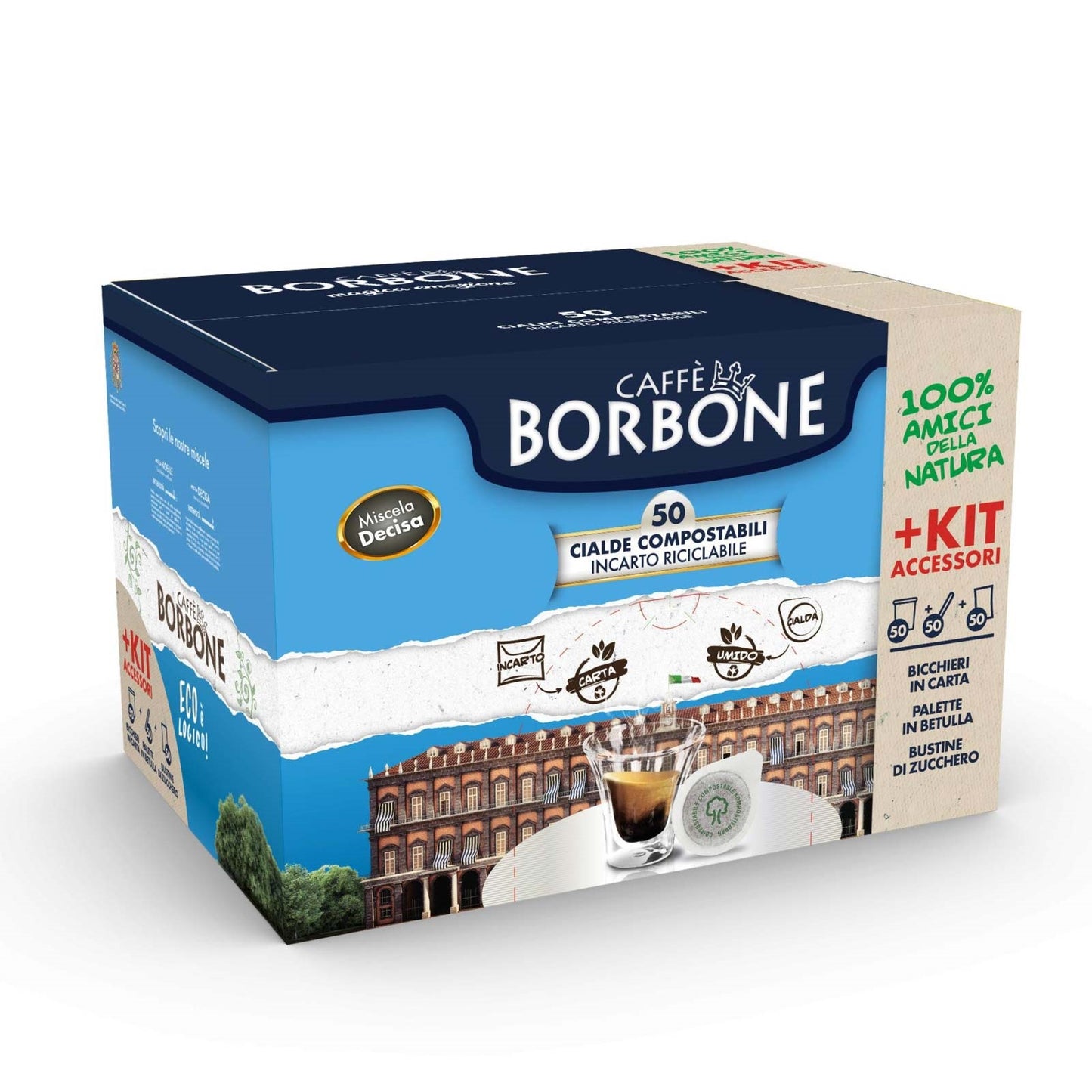 BORBONE CIALDE 50 PEZZI PIU KIT