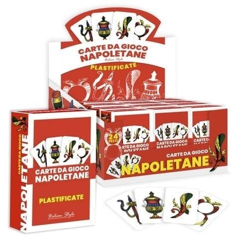 CARTE DA GIOCO NAPOLETANE  PLASIFICATE X 12 PEZZI IPERMARKETSRL