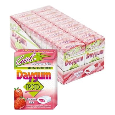 DAYGUM PERFETTI PROTEX GEL  fragola/menta  X 20 astucci Perfetti