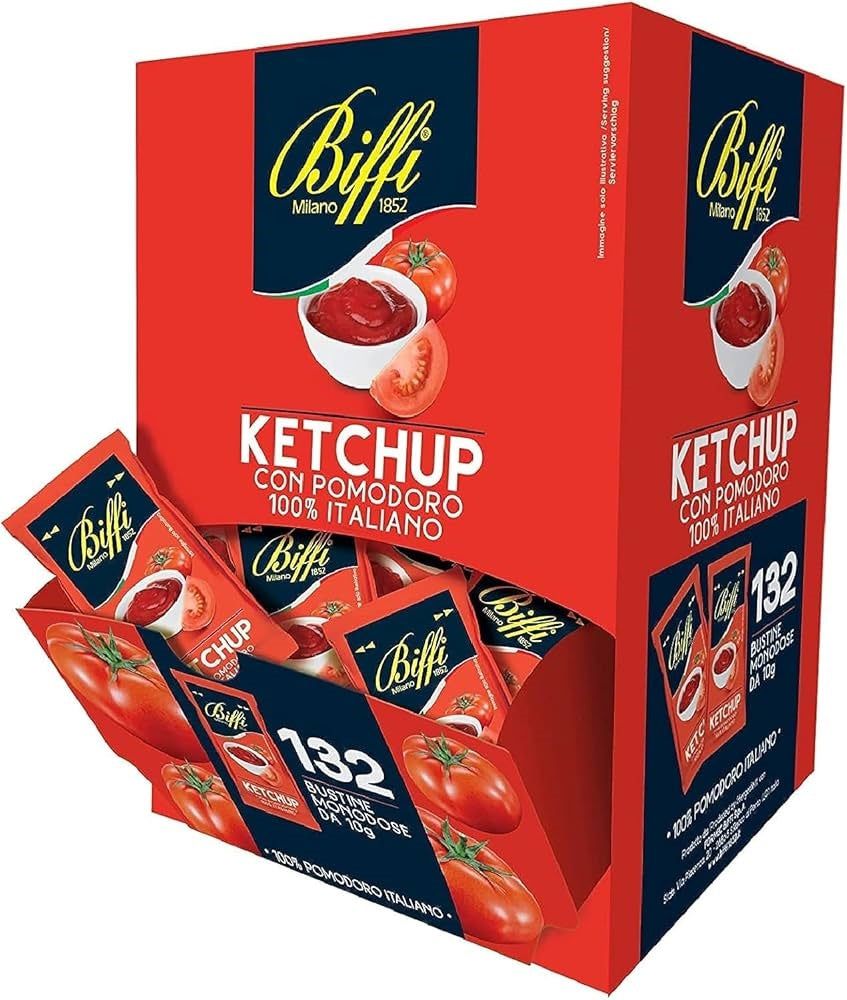 biffi ketchup monodose 132 pezzi
