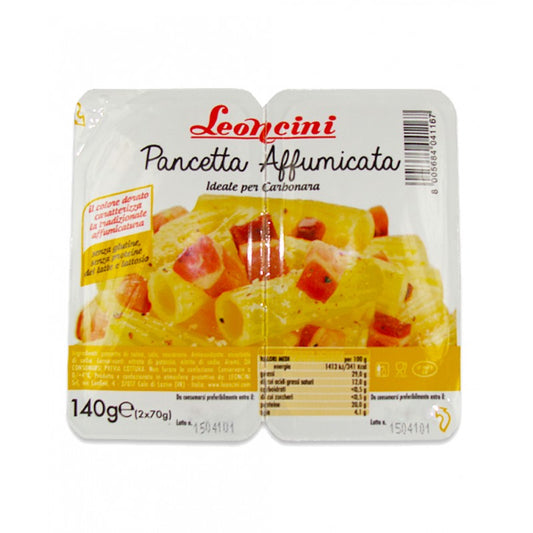 leoncini cubetti pancetta affumicata 2 pezzi gr 50+50 x 12 blister