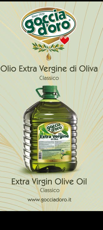 Olio girasole goccia doro.- pet da 5litri Goccia doro