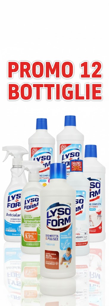 LYSO FORM PROMOZIONE 12 BOTTIGLIE LYSOFORM