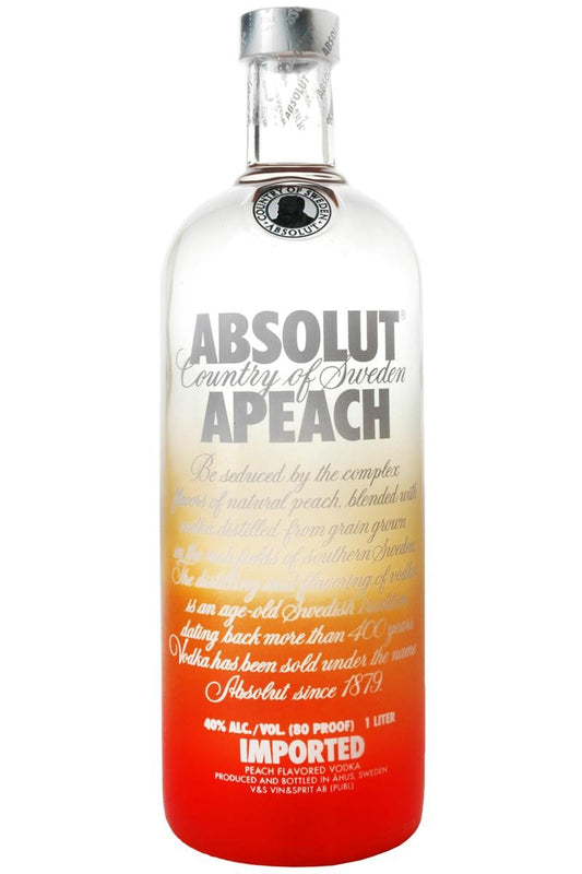 VODKA ABSOLUT PEACH LT 1
