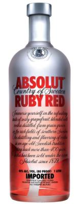 VODKA ABSOLUT RUBY RED LT 1